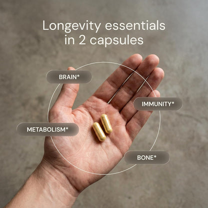 Blueprint Longevity Mix + Essential Capsules Bundle